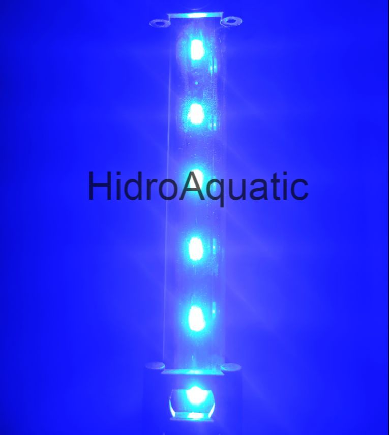 Lampu Aquarium 20cm WARNA BIRU / Lampu celup / Lampu led aquarium / Lampu akuarium / Dekorasi akuarium / model t4 / LED CELUP