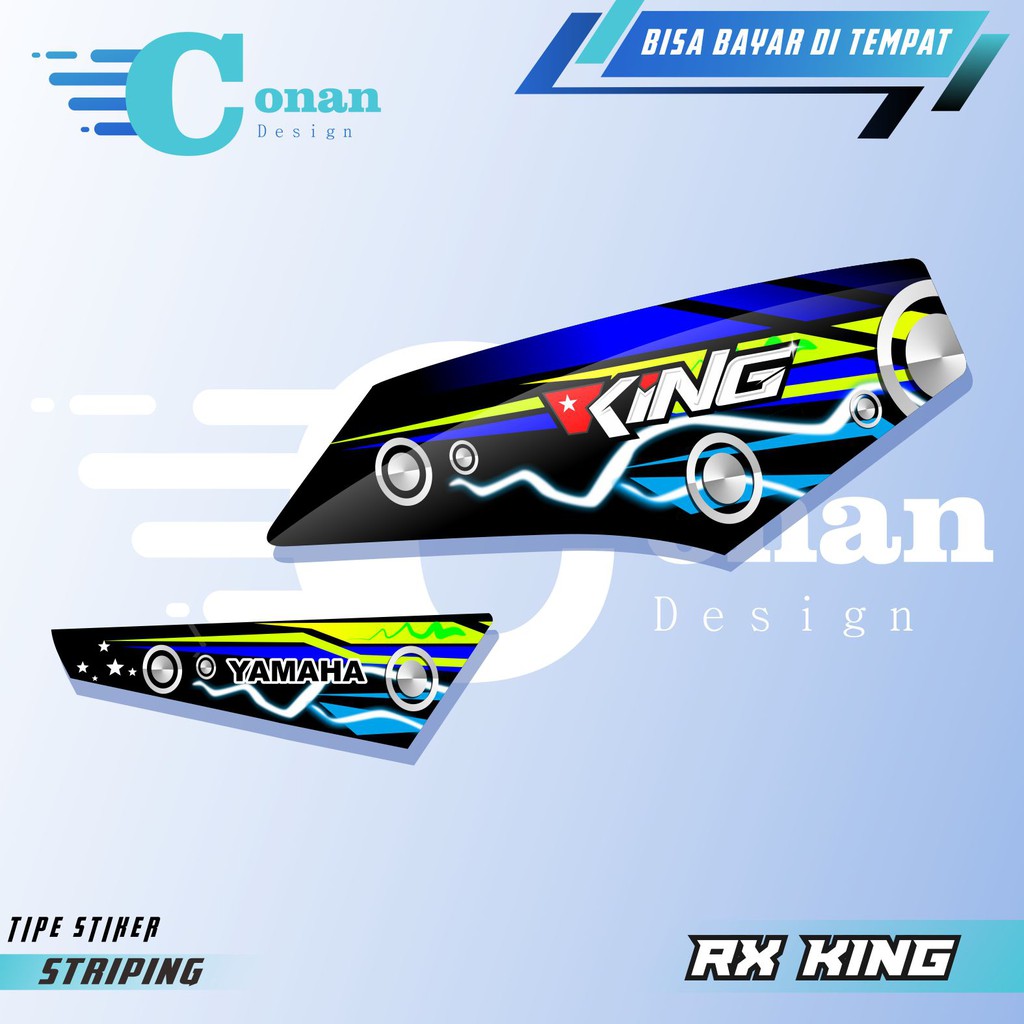 Scotlite Sticker Striping Variasi Yamaha RX King LIne 02 Skotlite Motor Variasi