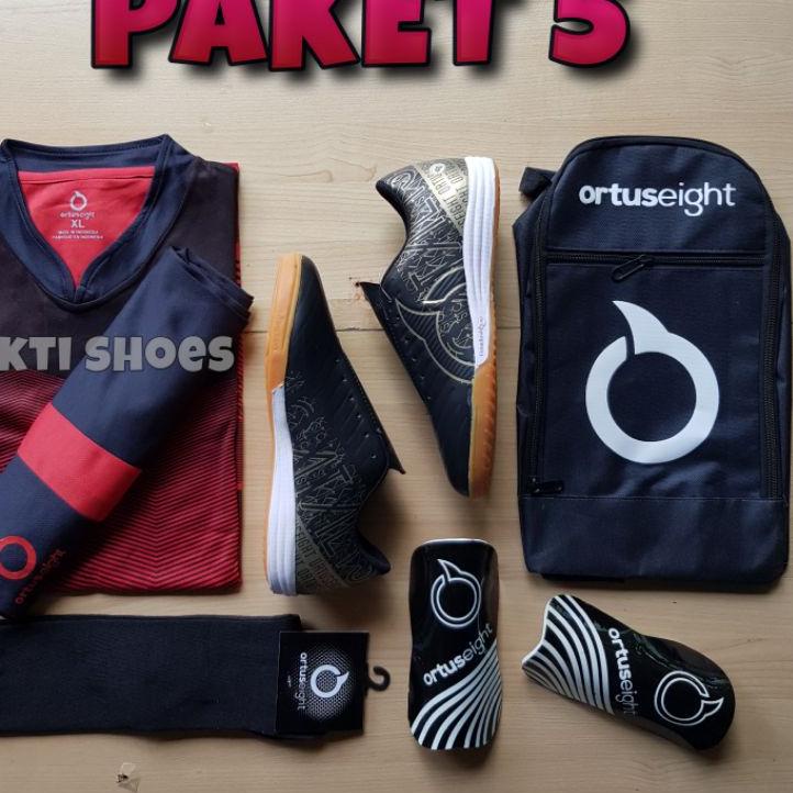 Penjualan Terbanyak.. ORTUSEIGHT KEREN grade ori sepatu futsal Bima catalyst yudistira paket komplit