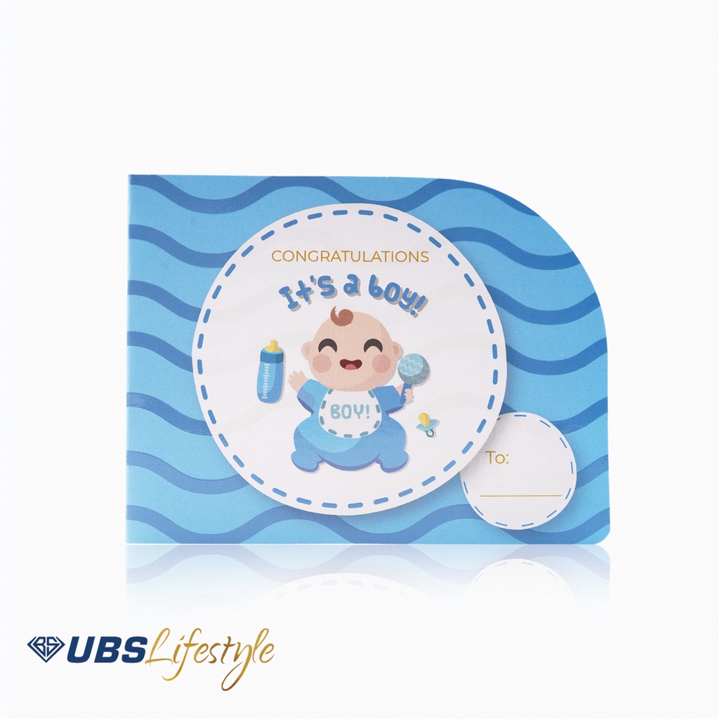 Kartu Ucapan UBS Lifestyle Newborn Baby Boy - Yakkk0481