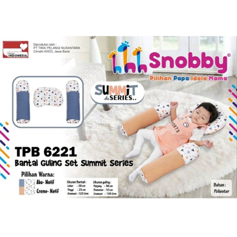 4 in 1 | 3 in 1 | Snobby BANTAL Bayi Set (1 Peyang + 2 Guling) Bantal Guling Baby Summit | Swan Series BANTAL GULING