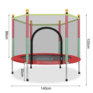 Kiddios Mini Trampoline 55" inch / Mainan Trampolin Anak