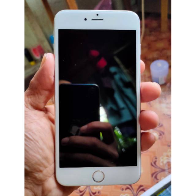 iPhone 6 Plus Silver Batangan Normal iCloud Kosong Bekas Original