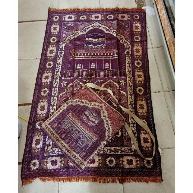 Sajadah Tas Traveling Tipis/ Sajadah Pakai Tas Bahan Tipis Ringan / Sajadah Alaydrus Traveling