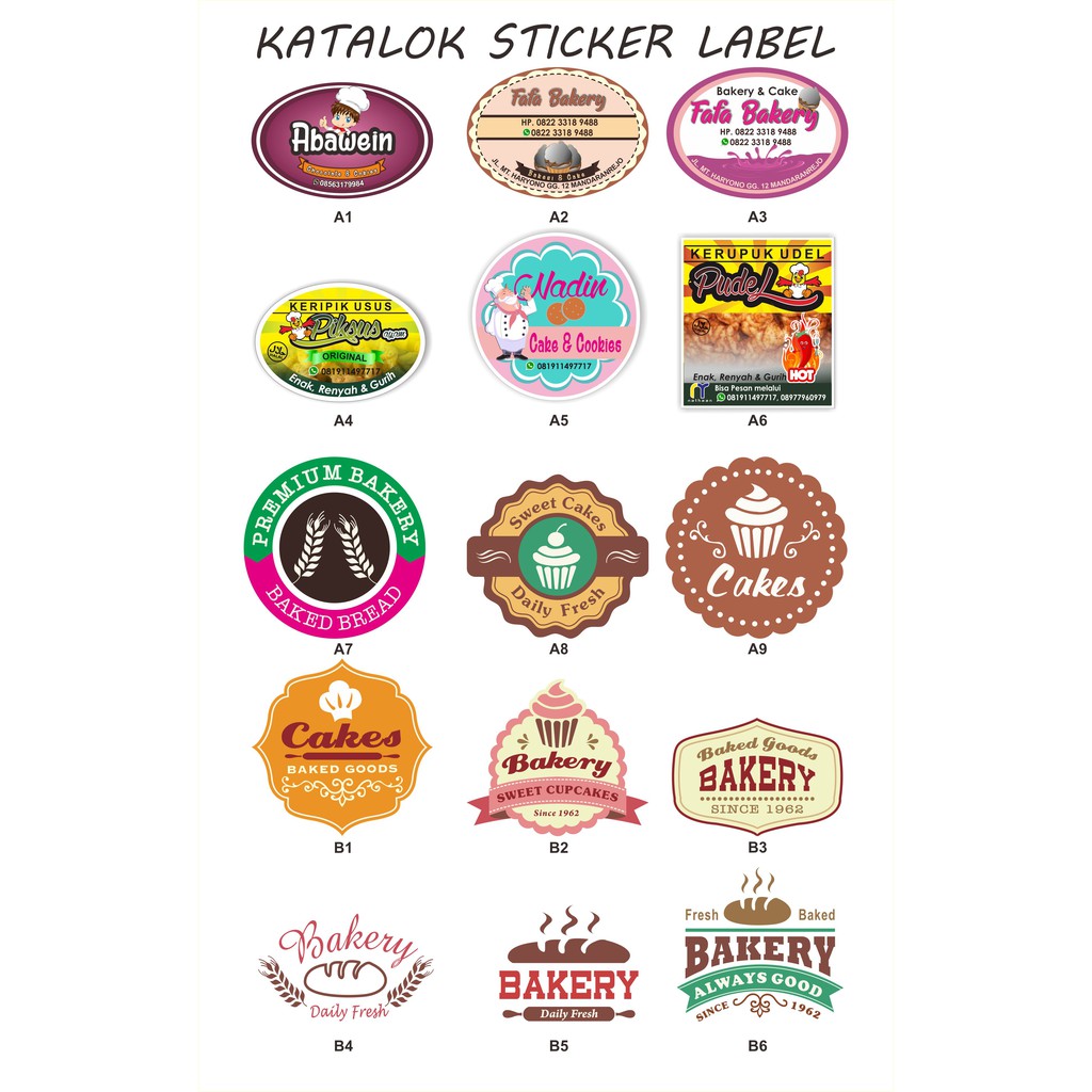 

sticker lebel produk