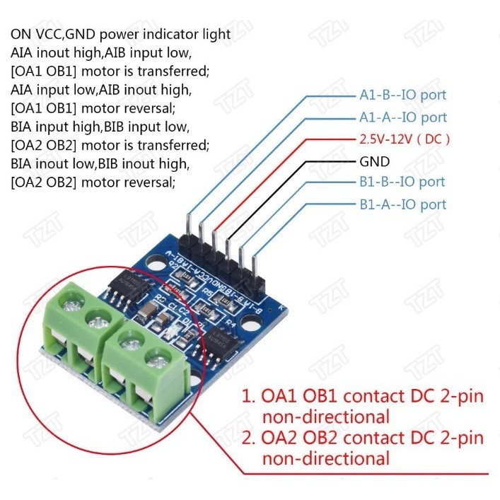 Module L9110 L9110S H Bridge Driver Stepper Motor DC Dual Modul