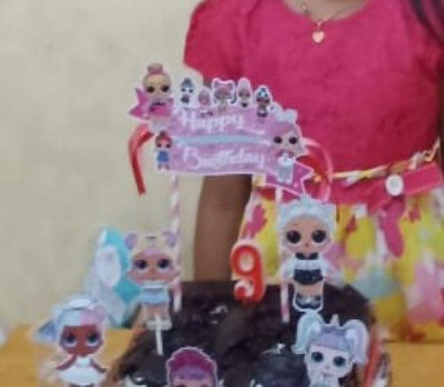 Topper Cake Birthday Lol Custom