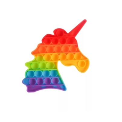 Pop It Fidget Toy Rainbow Mainan Anak Pop it Fidget Toy Murah-Unicorn