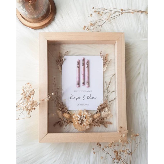 Figura / frame foto / Bingkai Kayu 3D ukuran 10R 25x30 + Kaca Acrylic anti pecah Terlaris