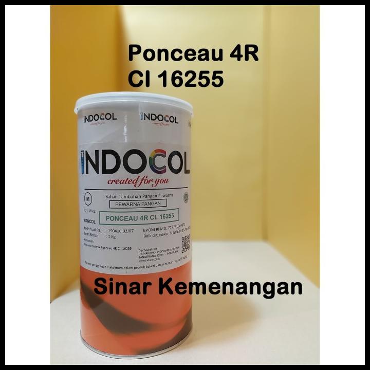 

Pewarna Makanan Indocol Ponceau 4R Ci 16255; 1 Kg