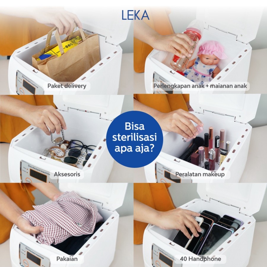 LEKA OZS3200 Banknote Disinfectant Sterilisasi Uang UV Sterilizer Box