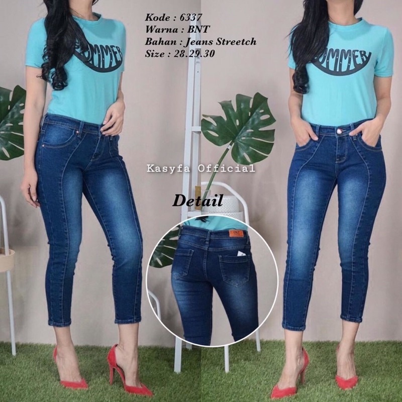 SERENA FRONT LINE CELANA JEANS 7/9 TULANG SIZE [27-38]