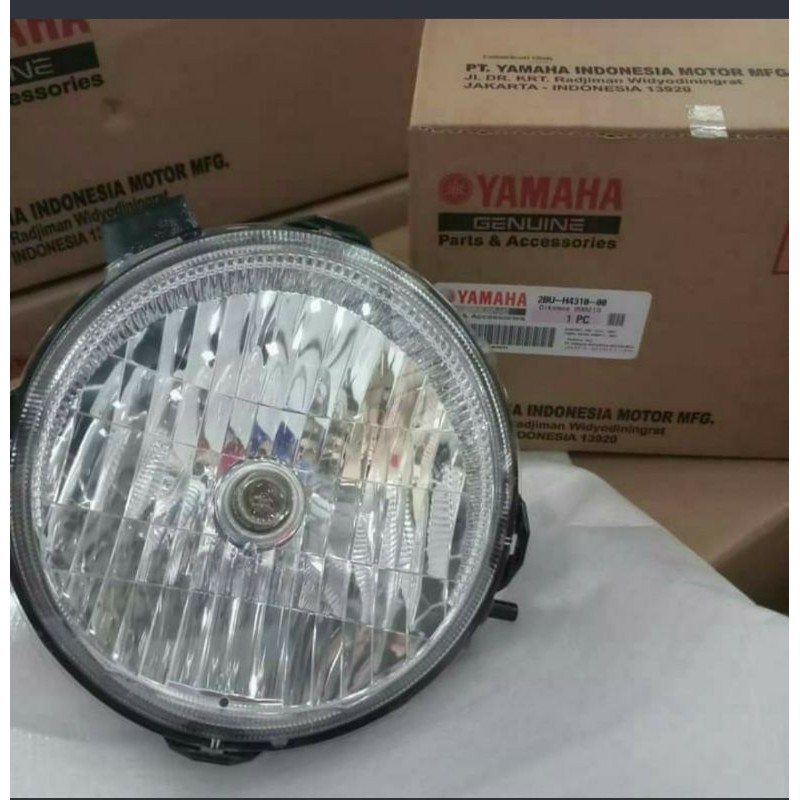 headlamp xride 115 assy reflektor ori ymaha GN part