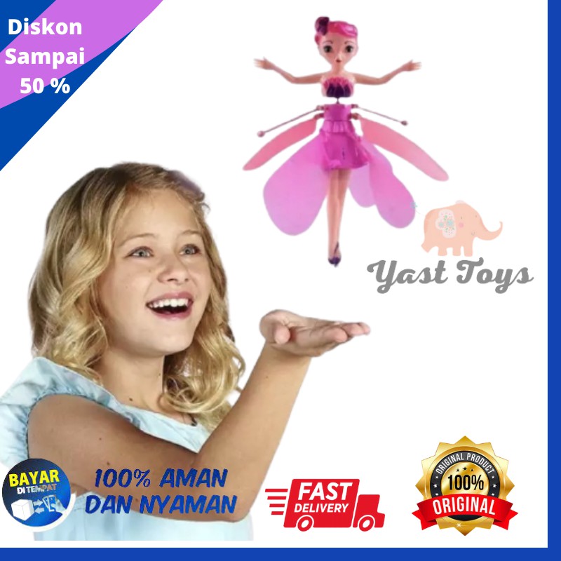 ✨YS✨ Boneka Peri Terbang/ Barbie Terbang / Flying fairy Ajaib Sensor Tangan
