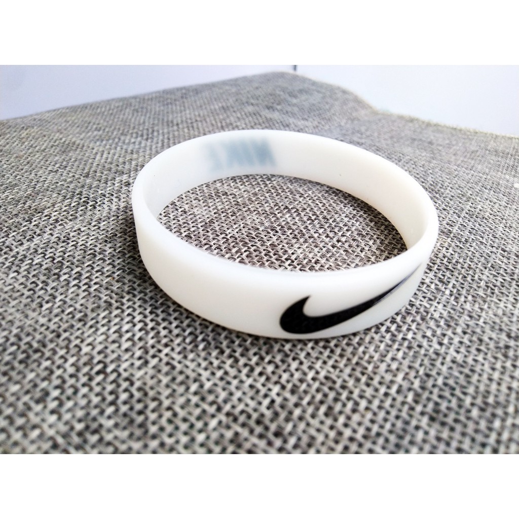 COD GELANG TANGAN PRIA - GELANG KARET NIKE SPORT ORIGINAL FASHION NIKE WHIT(GLOW)