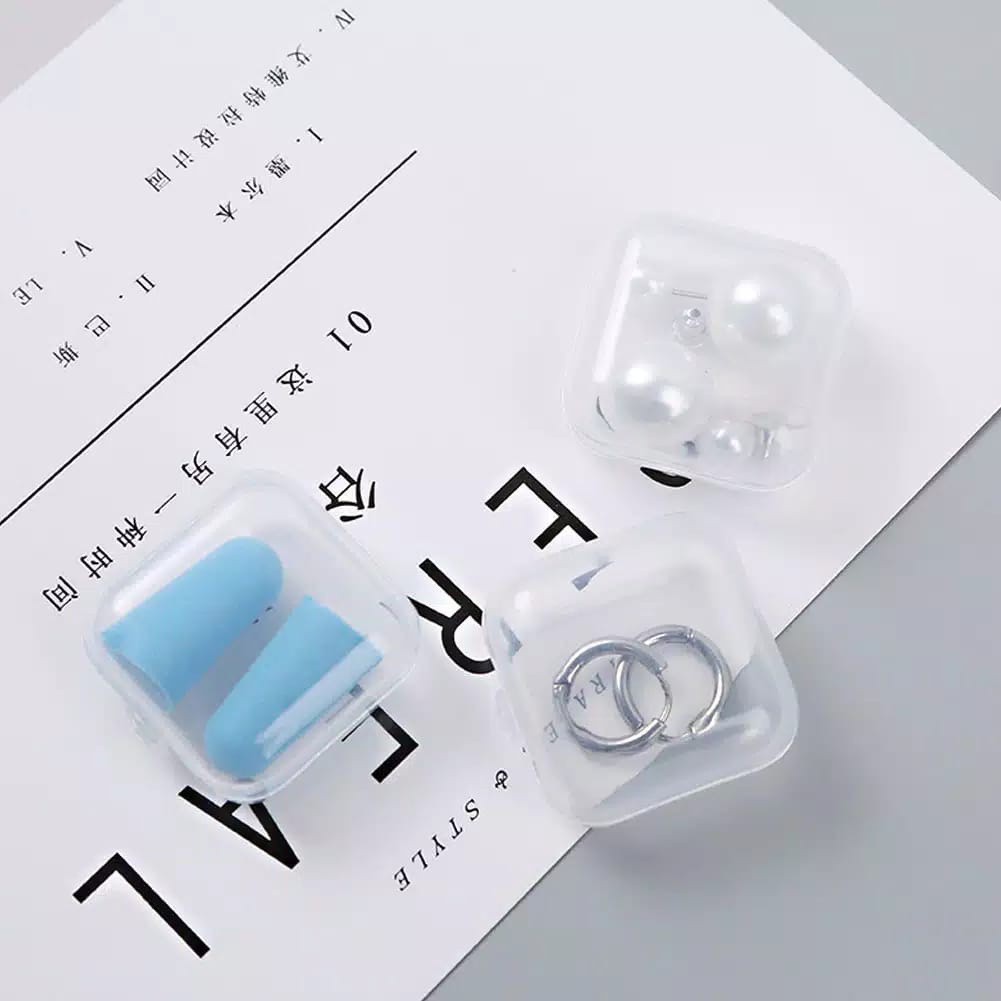 KOTAK MINI KECIL TEMPAT PERHIASAN ANTING MEMORY CARD EARPLUG KOTAK PLASTIK SERBAGUNA MINI BOX