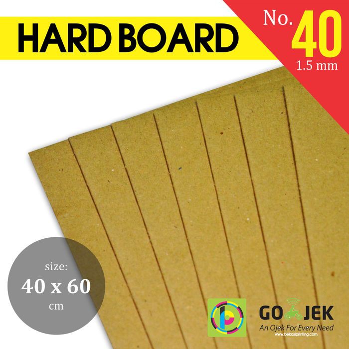 

Jual Karton Hard Board No. 40 (Ketebalan 1.5 mm) Size 40 x 60 cm terbaik