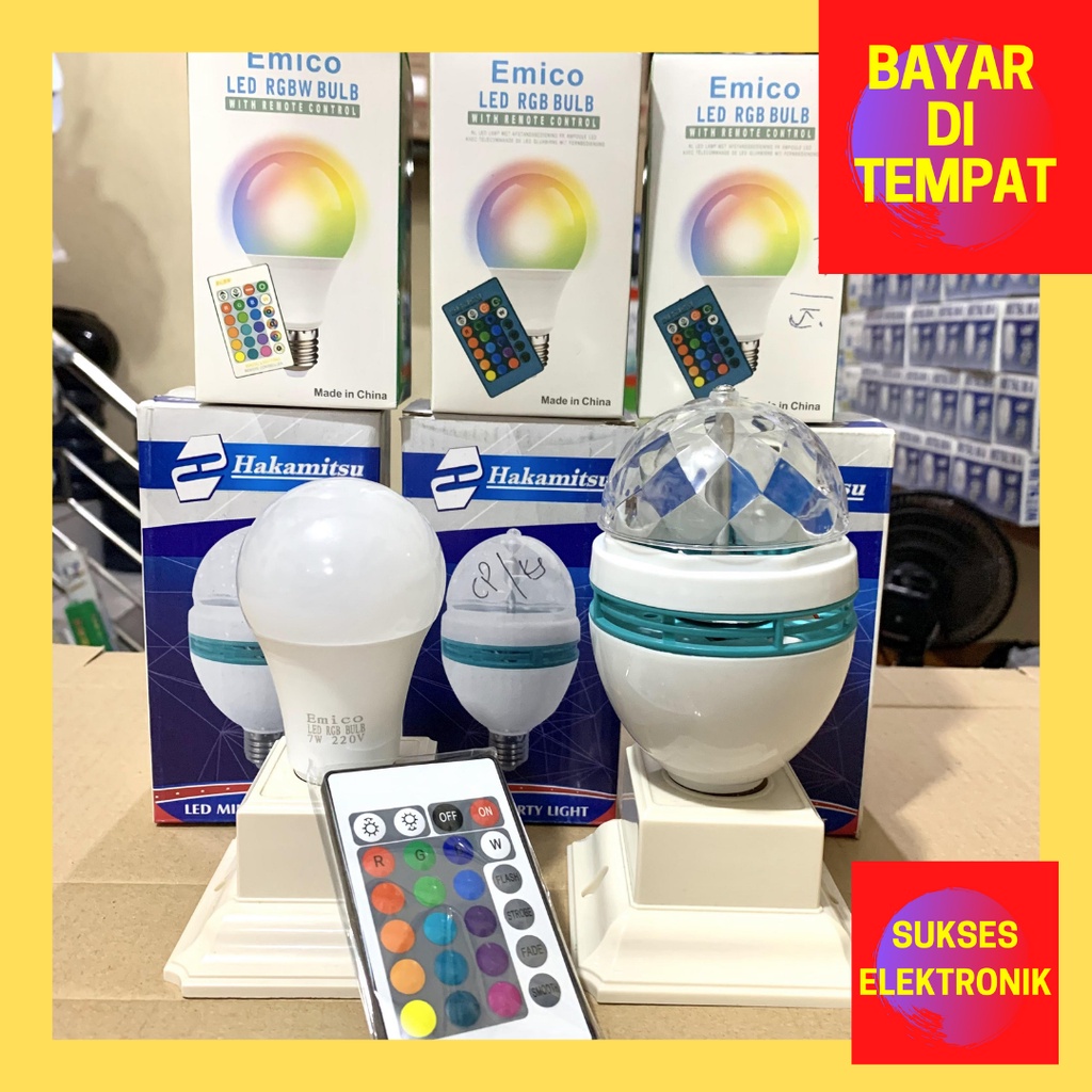 LAMPU TIDUR / LAMPU DISKO / LAMPU TIDUR REMOT / LAMPU HIAS KAMAR UNTUK ACARA KAROKE