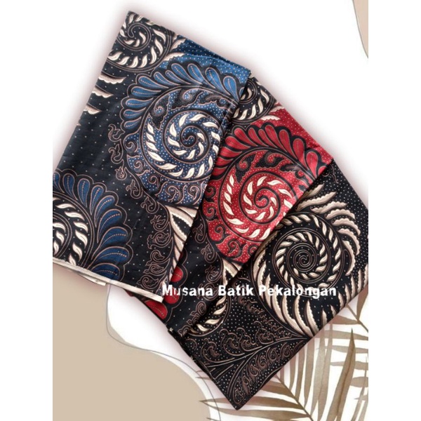 kain batik motif daun ulir bahan baju batik seragam bridesmaid cf