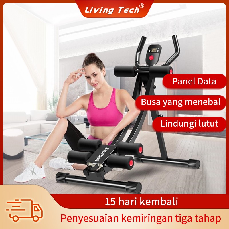 Abdominal Ab Coaster Set Alat Fitnes Gym Alat Pengecil Perut Pinggul