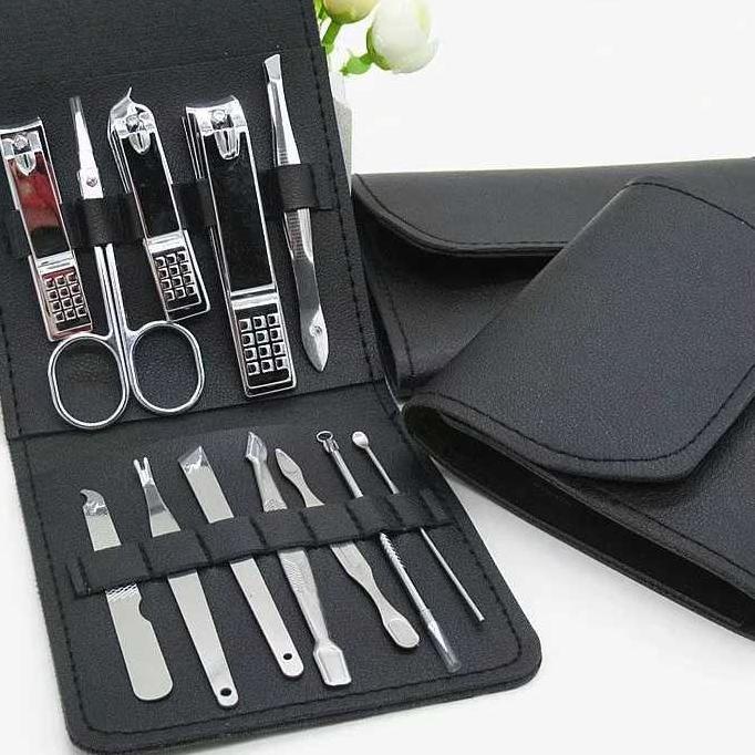 DISCOUNT  9.9 Nail Art Set Gunting Kuku Manicure Pedicure 12 PCS / Paket Alat Set Gunting Potong Pem