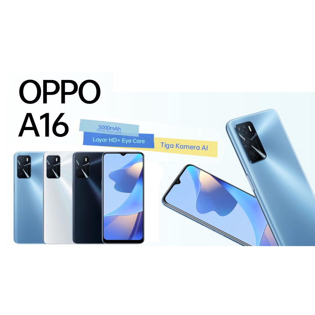 OPPO A16 3/32GB | GARANSI RESMI