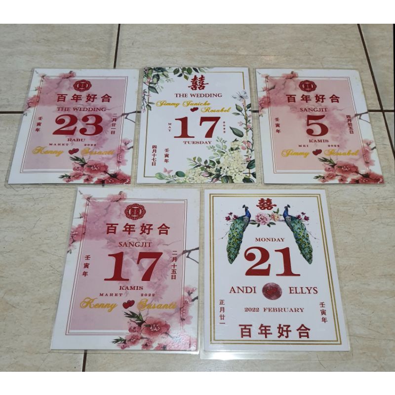 Jual KALENDER WEDDING SANGJIT Indonesia|Shopee Indonesia