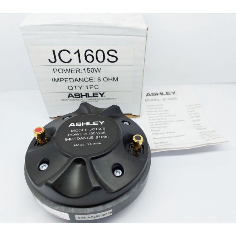 DRIVER HORN TWEETER ASHLEY JC160S TWEETER ASHLEY JC160S