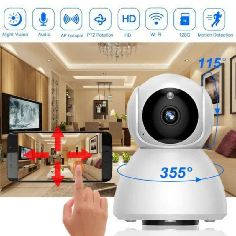 CAMERA CCTV WIRELESS V380 CAMERA SNOWMAN MINI FULL HD