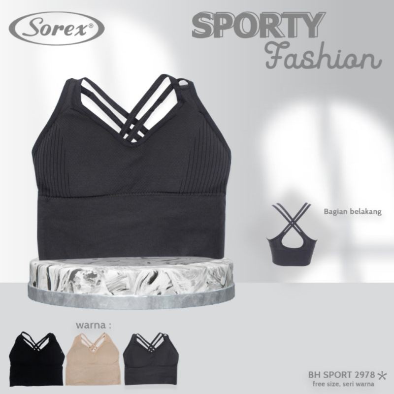 Bra Sport Bh Sport Sorex 2978 Senam gym Zumba Yoga