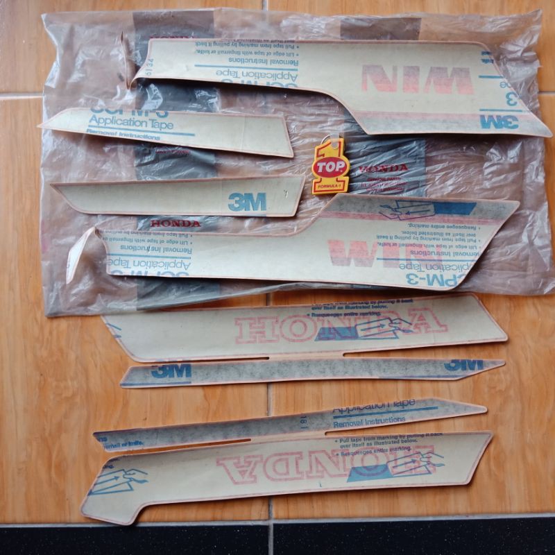 Striping Stiker Honda win tua Ori original nos