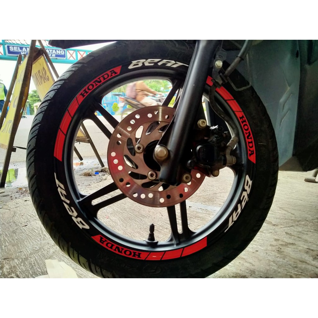 Stiker Velg Motor Honda All Beat Cutting Sticker Terlaris