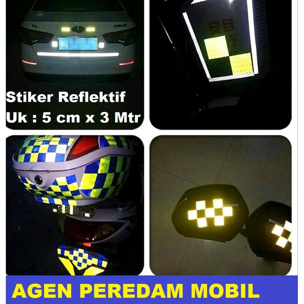 Stiker Reflektif Motor dna MOBIL