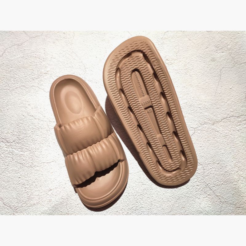 sandal slop wanita sandal gosome karet senyawa model polos