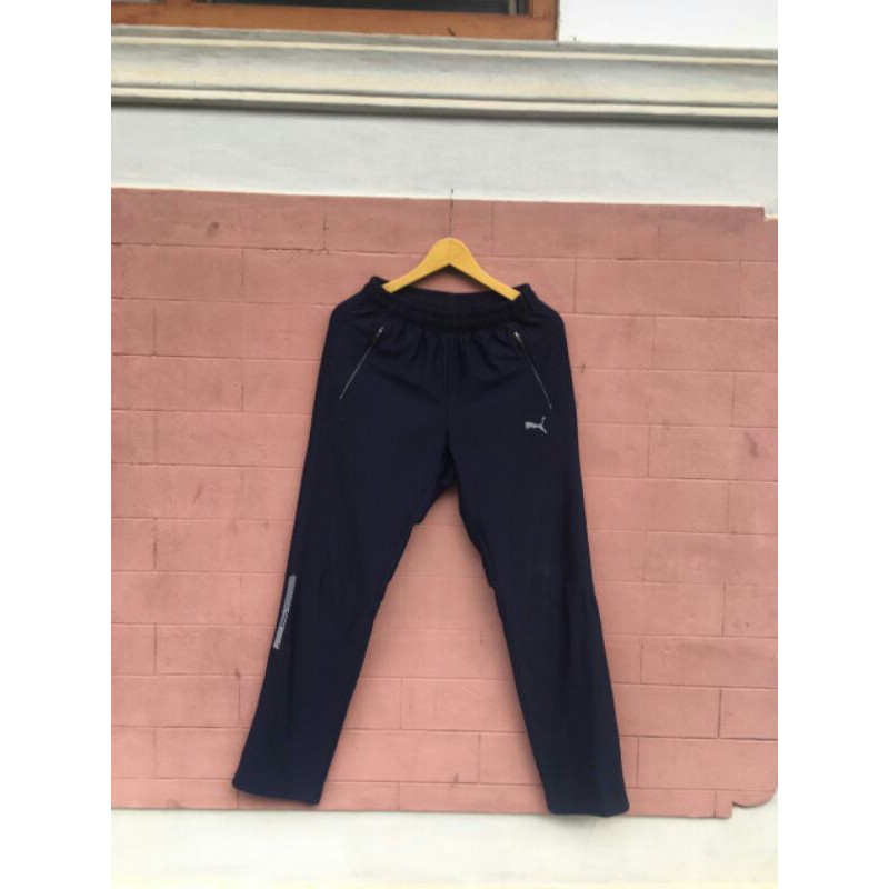 Celana panjang trening Trackpans second puma bekas ori size 28-31 navy murah preloved