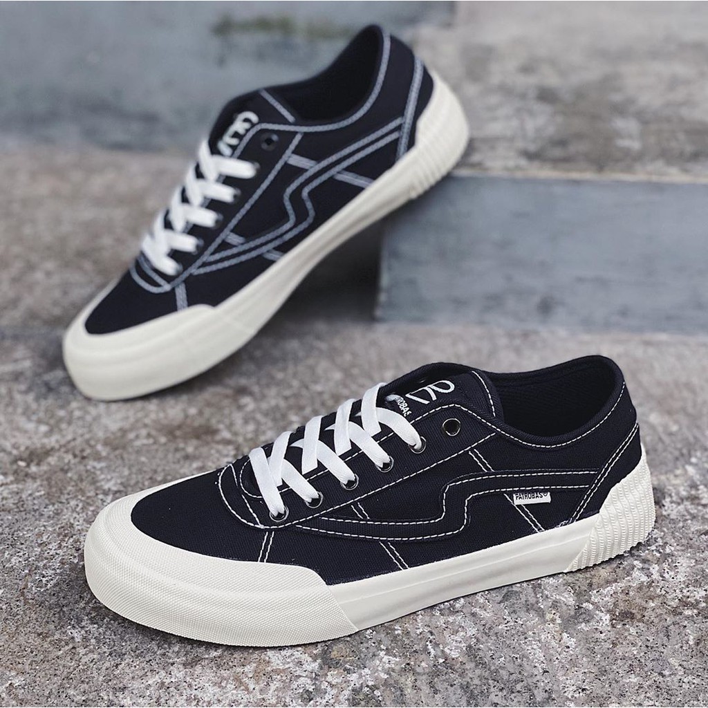 Patrobas Equip Black White Low