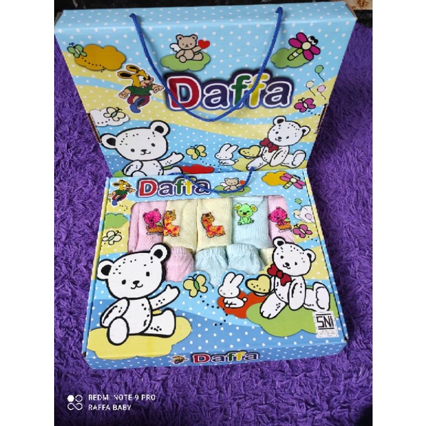 DAFFA SNI ..CELANA POP BOX BAYI ISI 1 LUSIN/12pcs