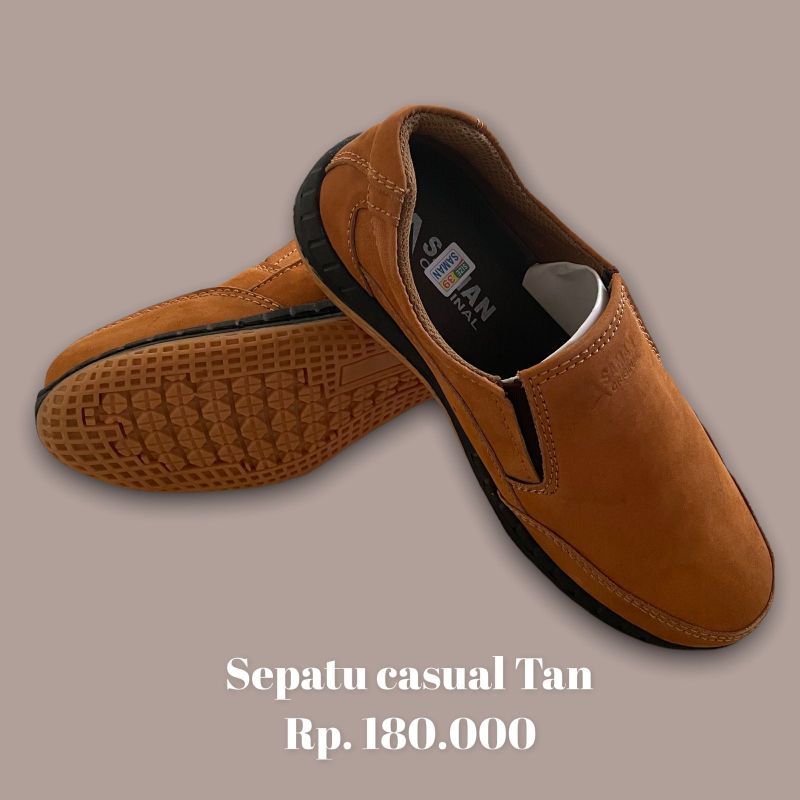 SEPATU CASUAL KULIT SAMAN