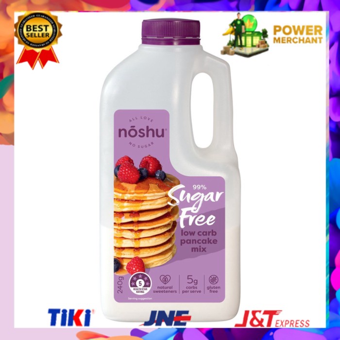 

BISA COD Unik Noshu Pancake Sugar Free Import Australia Pancake Mix Murah