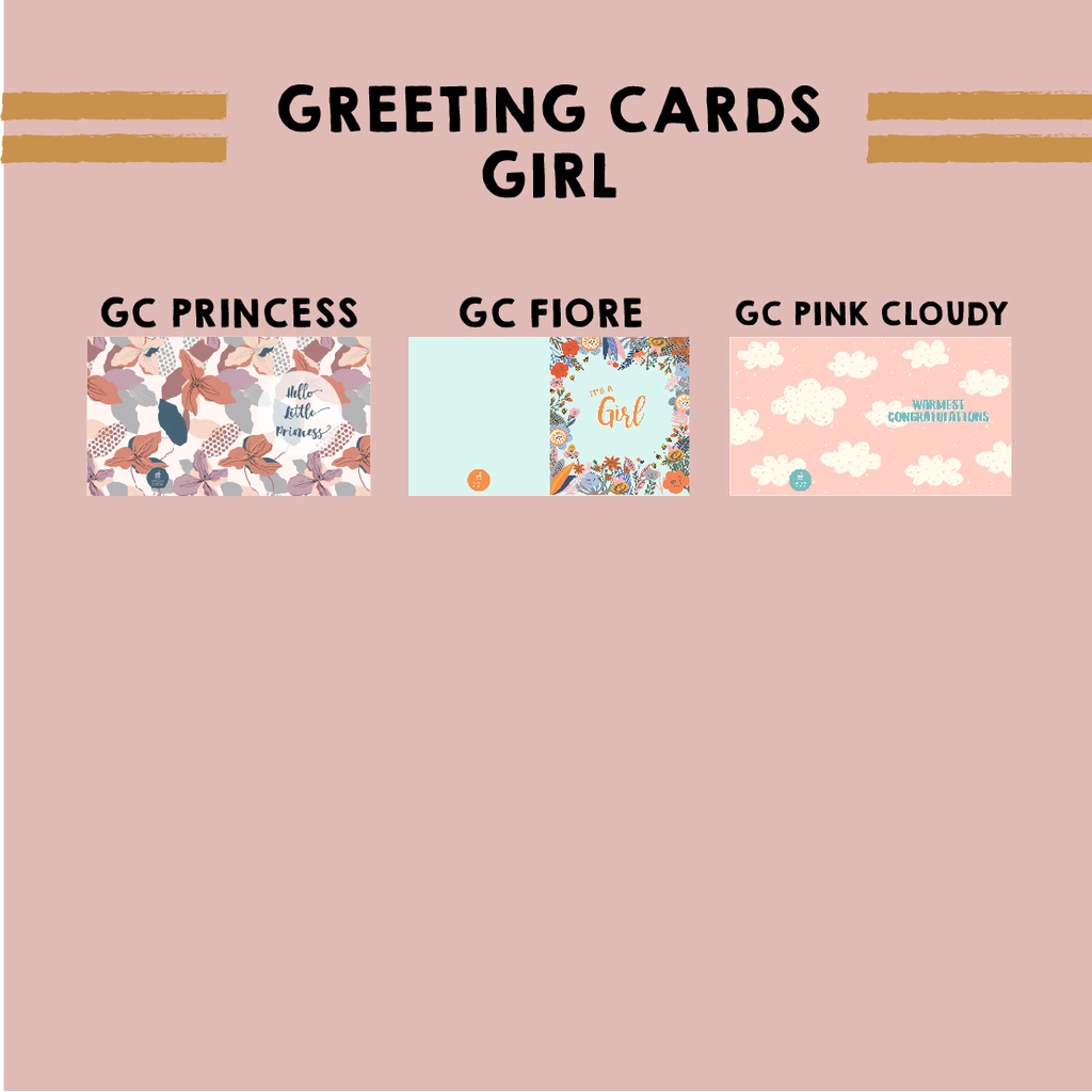 Maison Elmesa Greeting Card Kartu Ucapan Girl