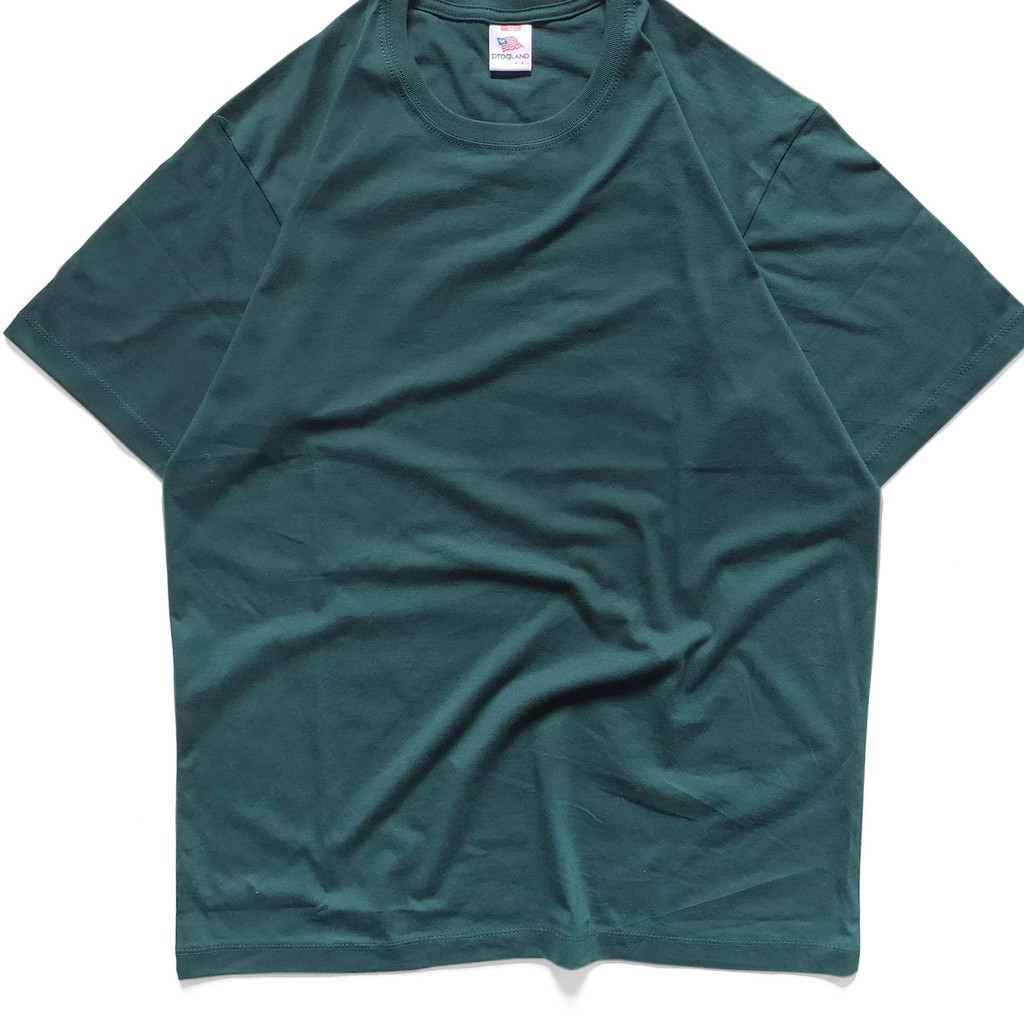 short dark green kaos  polos  lengan  pendek hijau  botol  