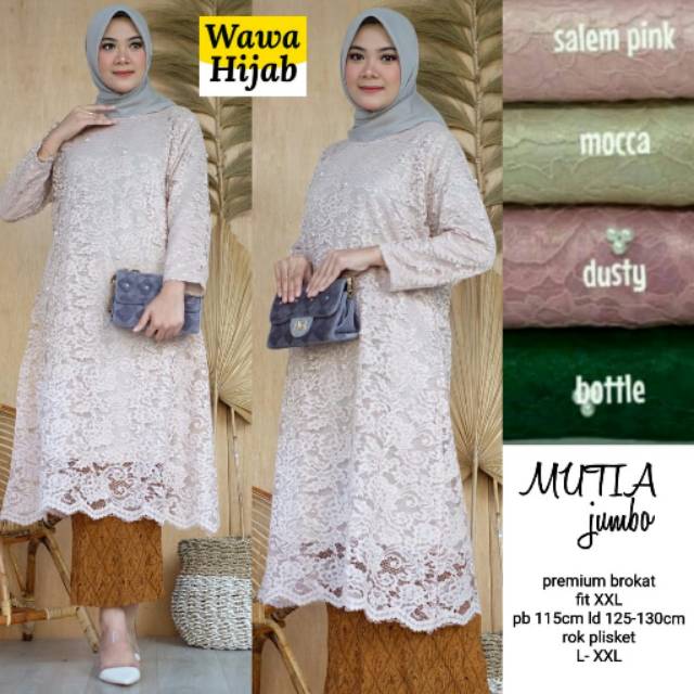 MUTIA JUMBO TUNIK BROKAT