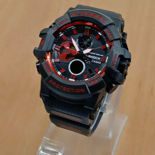 Jam tangan casio gshock ferrary black red kw super