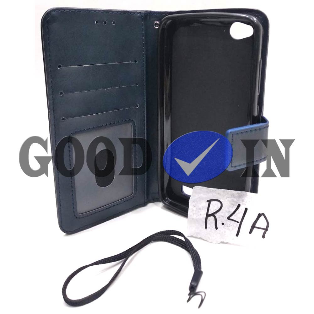 Flip Case - Flip Polos - Case Dompet Kulit Polos - Case REDMI 4A