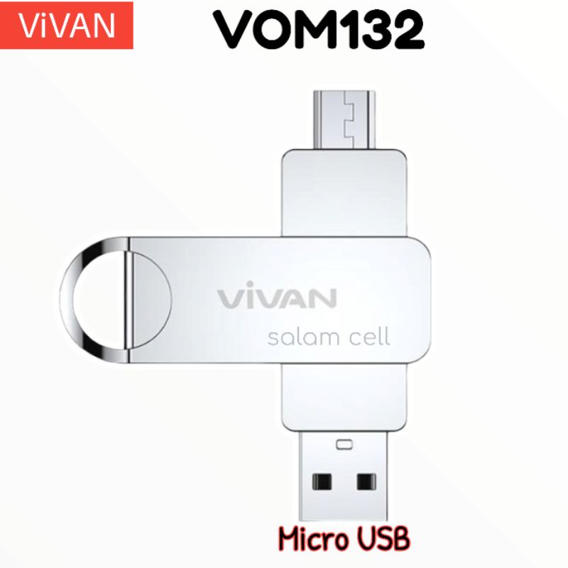 Flashdisk OTG VIVAN VOC164 64GB Untuk Semua Hp Original Garansi Resmi