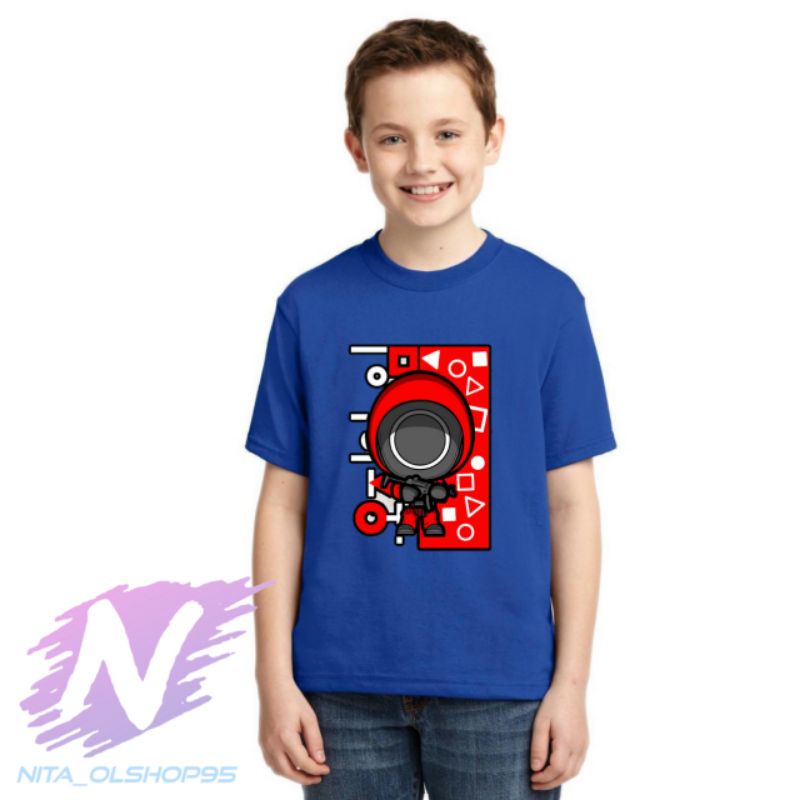 kaos anak squid game baju squid game terbaru