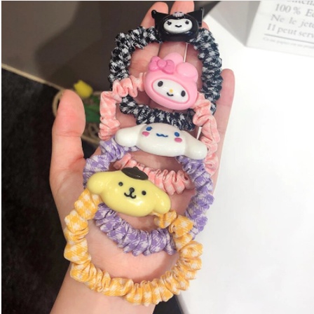 OVERFLOWS.ID Ikat Rambut Scrunchie Kartun Lucu Ala Korea