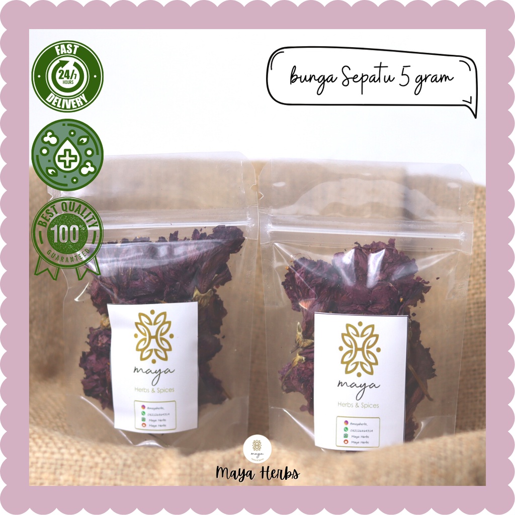 Bunga Sepatu Kering 5 gram ( Bunga Wera / Hibiscus Rosa-Sinensis )