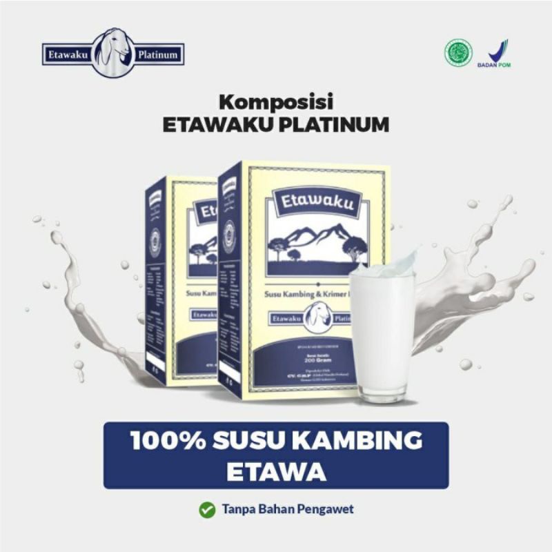 

Etawaku Platinum Susu Kambing Original 100% # 200gr