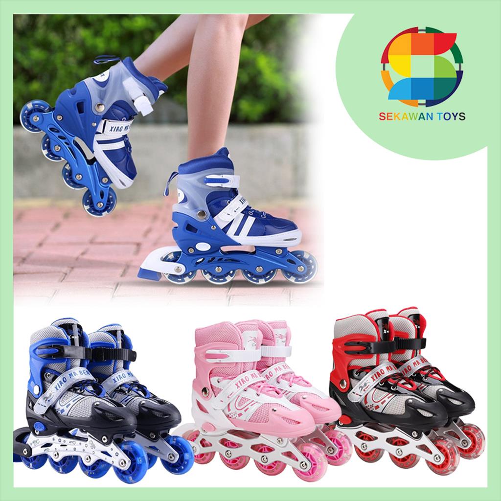 ( BISA COD )Sepatu Roda Anak/Sepatu Roda Inline Skate Xiaoma FREE BAUT 8807C